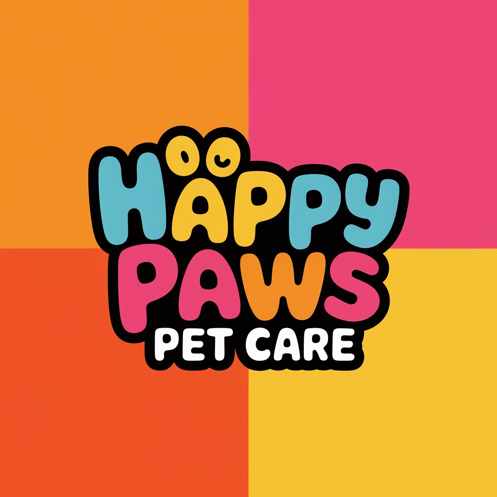 Happy Paws Colorful Logo