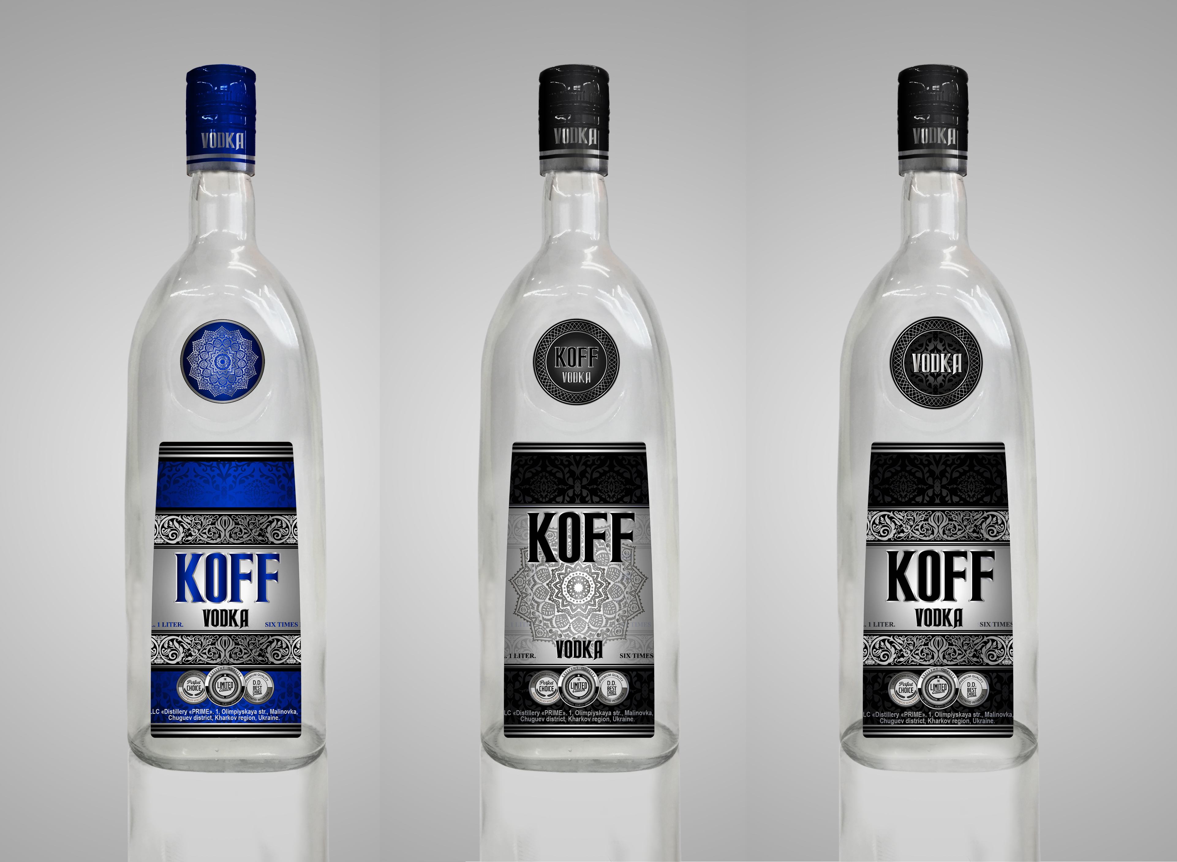 Layered Bottle Mockup
